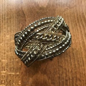 Indian gold cuff bracelet